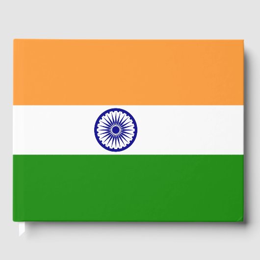 Vlag van India Gastenboek (Voorkant)