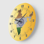 vlag van india grote klok (Hoek)