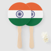 Vlag van India Handwaaier (Voorkant en achterkant)