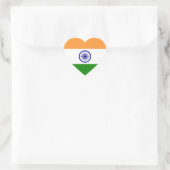Vlag van India Hart Sticker (Tas)