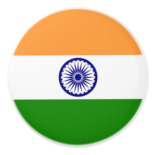 Vlag van India Keramische Knop (Voorkant)