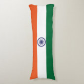 Vlag van India Lichaamskussen (Voorkant Verticaal)