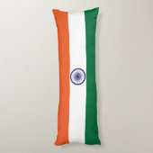 Vlag van India Lichaamskussen (Achterkant (Verticaal))