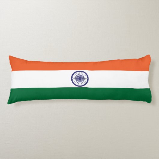 Vlag van India Lichaamskussen (Voorkant)