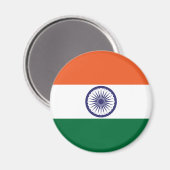 Vlag van India Magneet (Voorkant / Achterkant)
