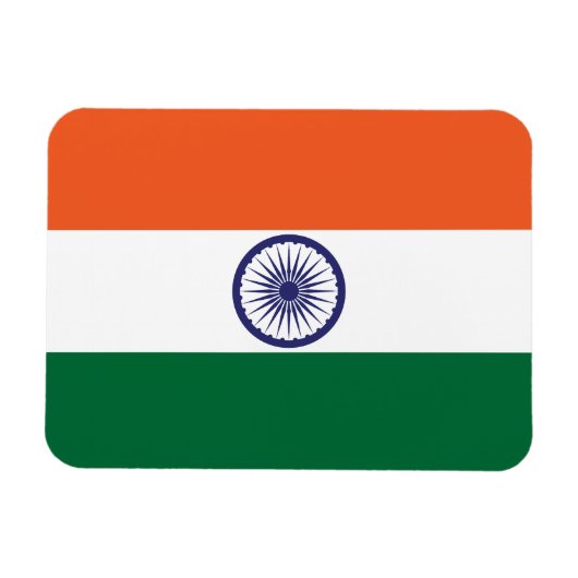 Vlag van India Magneet (Horizontaal)