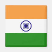 Vlag van India Magneet (Voorkant)