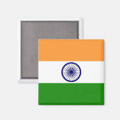 Vlag van India Magnet (Voorkant / Achterkant)