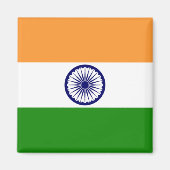 Vlag van India Magnet (Voorkant)