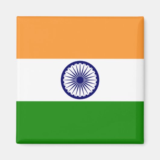 Vlag van India Magnet (Voorkant)