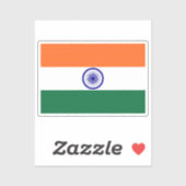 Vlag van India op maat gesneden Sticker (Vel)