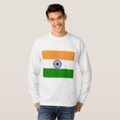Vlag van India op T-shirts, Hoodies, kleding T-shirt (Voorkant volledig)