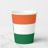 Vlag van India Papieren Bekers (Achterkant)
