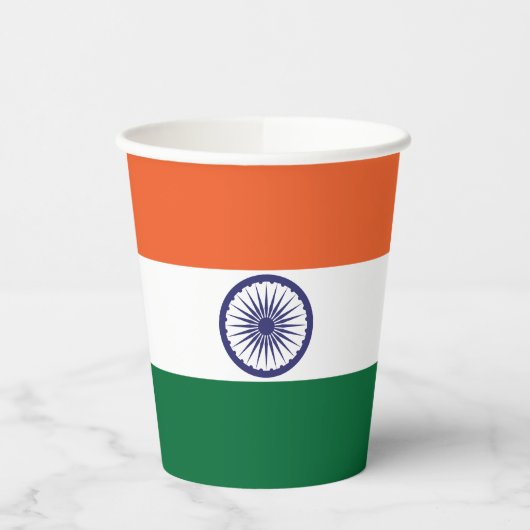 Vlag van India Papieren Bekers (Links)
