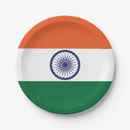 Vlag van India Papieren Bordje (Voorkant)