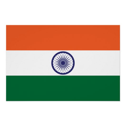 Vlag van India Perfect Poster (Voorkant)