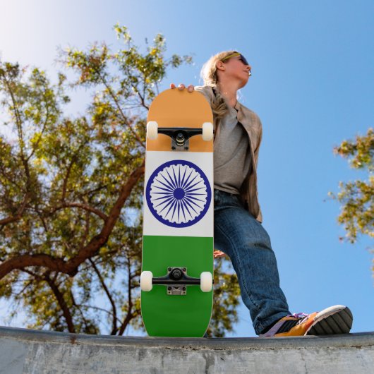 Vlag van India Persoonlijk Skateboard (Buiten 1)