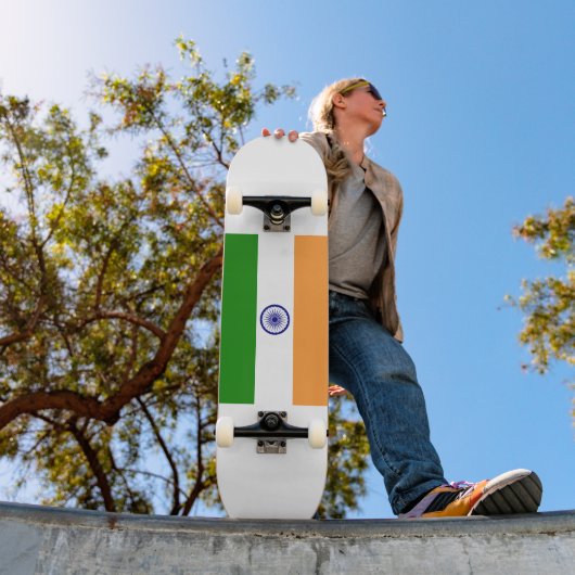 Vlag van India Persoonlijk Skateboard (Buiten 1)