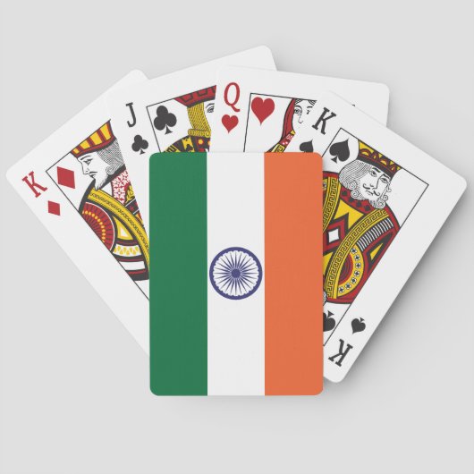 Vlag van India Pokerkaarten (Achterkant)