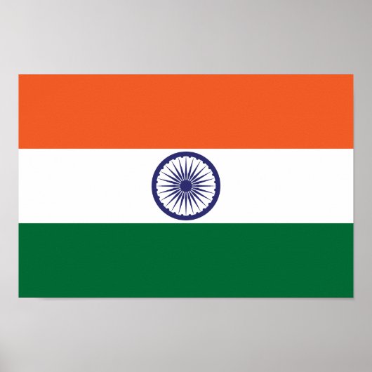 Vlag van India Poster (Voorkant)