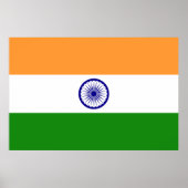 Vlag van India Poster (Voorkant)
