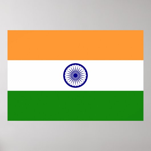Vlag van India Poster (Voorkant)
