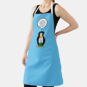 Vlag van India pratende mevrouw pinguïn gepersonal Schort (Insitu)