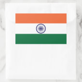 Vlag van India Rechthoekige Sticker (Tas)