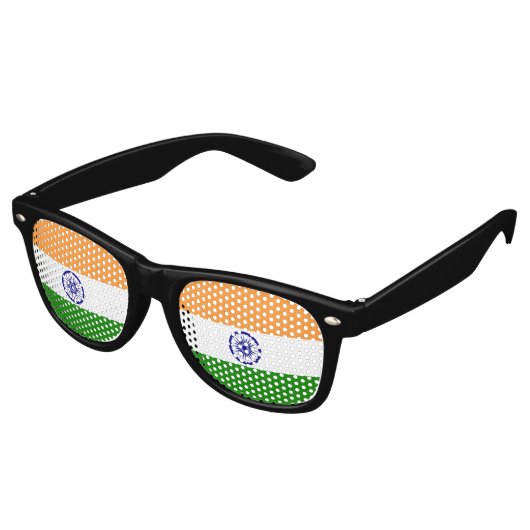 Vlag van India Retro Zonnebril (Gekanteld)