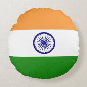 Vlag van India Rond Kussen