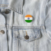 Vlag van India Ronde Button 3,2 Cm (In situ)