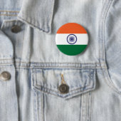 Vlag van India Ronde Button 5,7 Cm (In situ)
