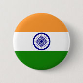 Vlag van India Ronde Button 5,7 Cm (Voorkant)
