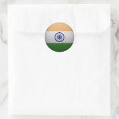 Vlag van India Ronde Sticker (Tas)