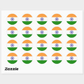 Vlag van India Ronde Sticker (Vel)