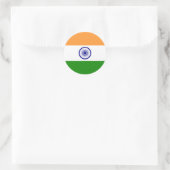 Vlag van India Ronde Sticker (Tas)