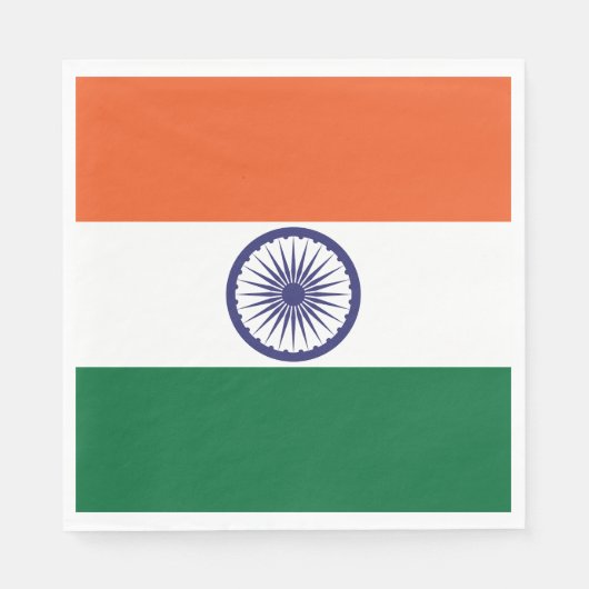 Vlag van India Servet (Voorkant)