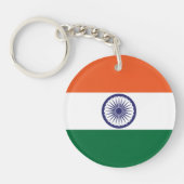 Vlag van India Sleutelhanger (Voorkant)