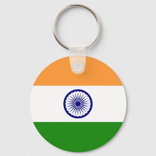 Vlag van India Sleutelhanger (Voorkant)