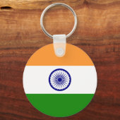 Vlag van India Sleutelhanger (Voorkant)