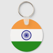 Vlag van India Sleutelhanger (Achterkant)