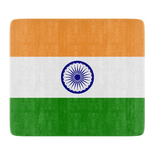 Vlag van India Snijplank (Voorkant)