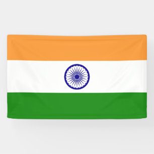 Vlag van India Spandoek