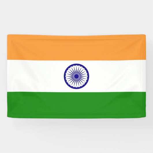 Vlag van India Spandoek (Horizontaal)