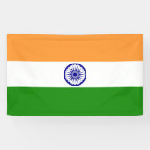 Vlag van India Spandoek (Horizontaal)
