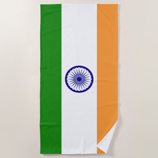 Vlag van India Strandlaken (Voorkant)