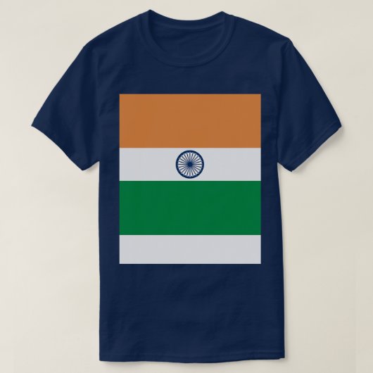 Vlag van India T-shirt (Design voorkant)