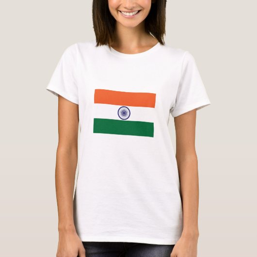 Vlag van India T-shirt (Voorkant)