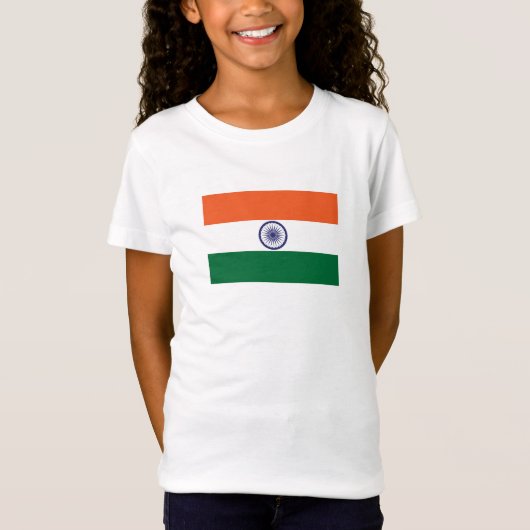 Vlag van India T-shirt (Voorkant)
