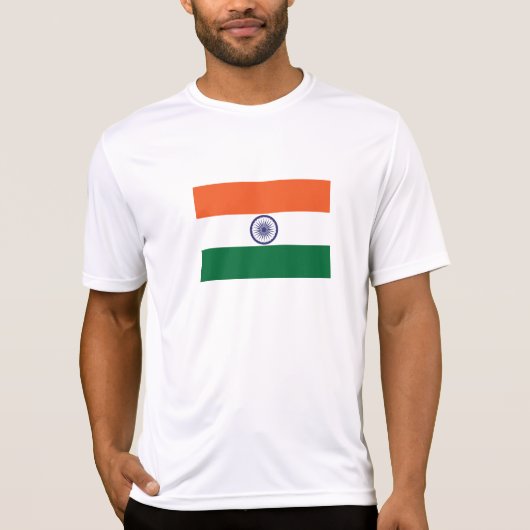 Vlag van India T-shirt (Voorkant)